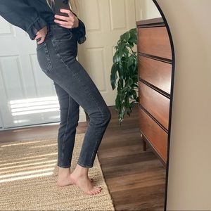 Everlane high rise skinny jeans - washed black